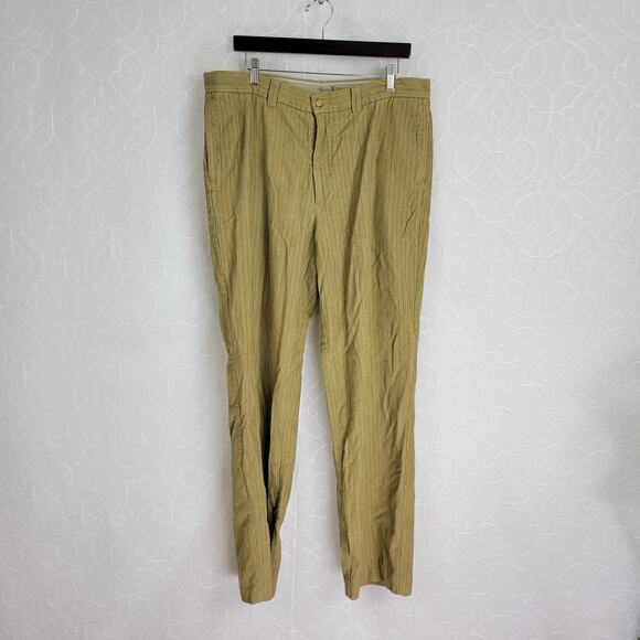 Tommy Bahama Corduroy Pants Mens 38x34 Tan Silk Blend Straight Leg - Picture 1 of 6